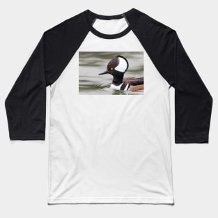Closeup Hoody - Hooded Merganser Baseball T-Shirt
